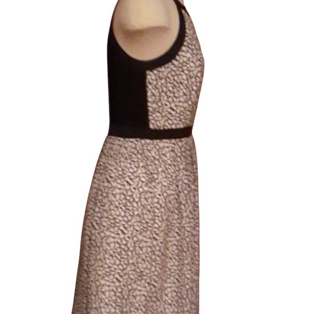 White House Black Market Black and White Halter Midi Sundress - Picture 9 of 12
